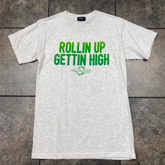 VTG 90’s 00’s High Roller Las Vegas Short Sleeve T-Shirt Size Small - Picture 1 of 3